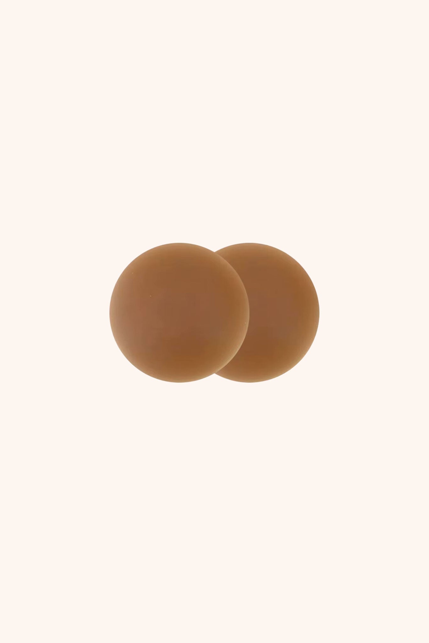 Reusable seamless silicone nipple covers- hazelnut