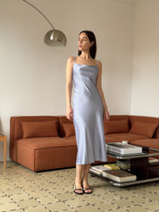 Gia Slip dress - silver lake