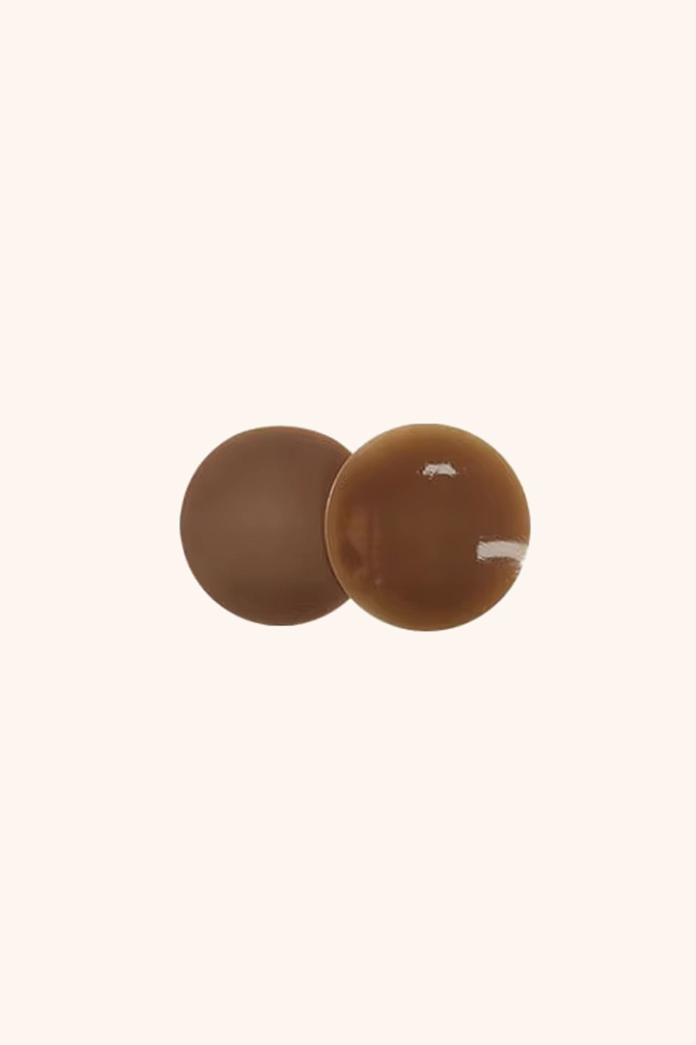 Reusable seamless silicone nipple covers- mocha