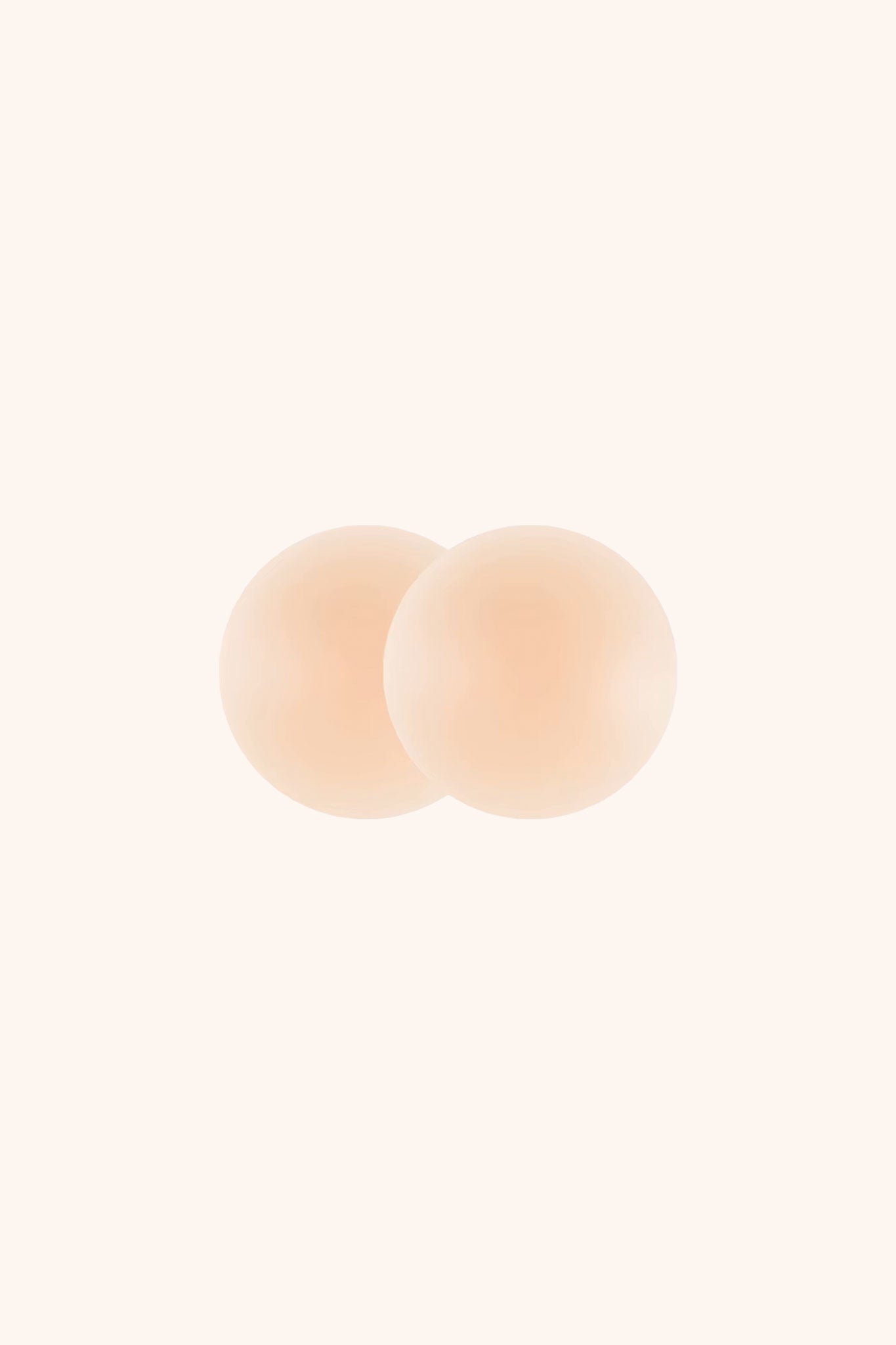 Reusable seamless silicone nipple covers- peaches